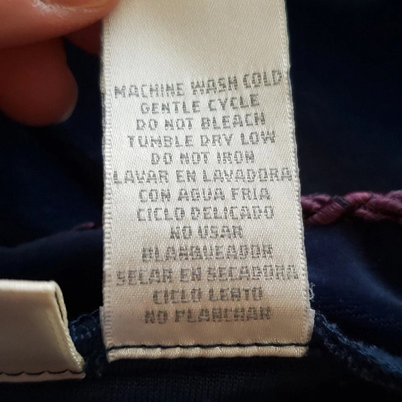 Vintage DELICATES Woman Embroidered Robe Deep Blue Purple Sz 1X Balloon Sleeves - Picture 14 of 14